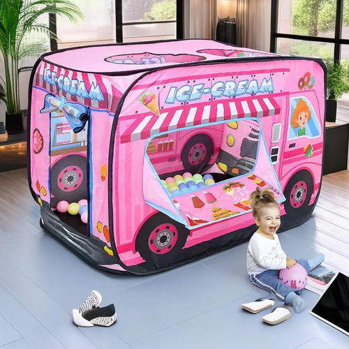 Carpa Camión De Helados,para Niños Pop Up Con Bolsa