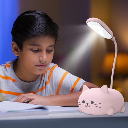 . Lindas Lámparas De Escritorio For Leer Con Forma De Gato,