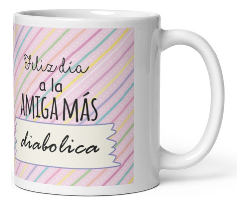 Taza Dia Del Amigo 1 - Amigo Diablo  Orca Importado