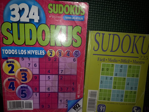 Sudoku Todos Los Nivelesx6 Libros+1 Revista