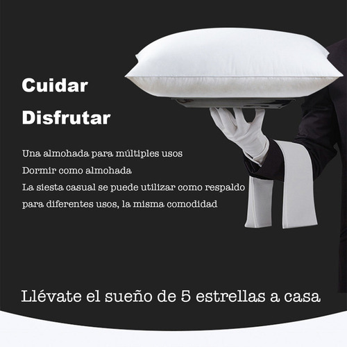 Almohadas Tamaño Estándar Relleno Semi Firme Color Blanco
