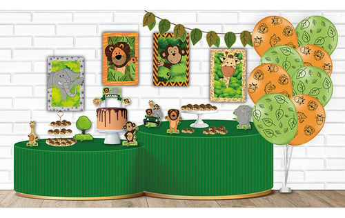 Kit Festa Safari Infantil Kids Decoração De Aniversário