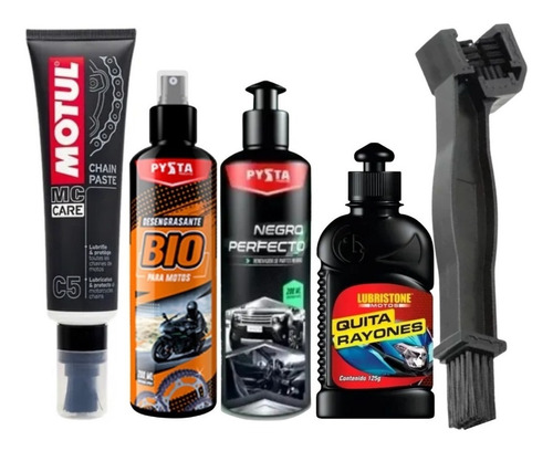 Motul C5  Lubricante + Cepillo + Mantenimiento Moto