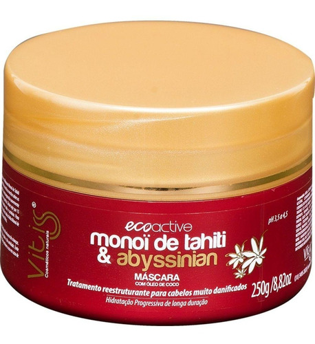 Máscara Monoi De Tahiti E Abyssinian Vitiss 250g