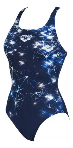 Traje De Baño Natación Arena Galaxy V Azul Mujer 002029-700