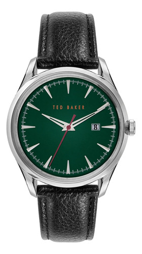 Reloj Con Correa De Cuero Negro Ted Baker Daquir (modelo: Bk
