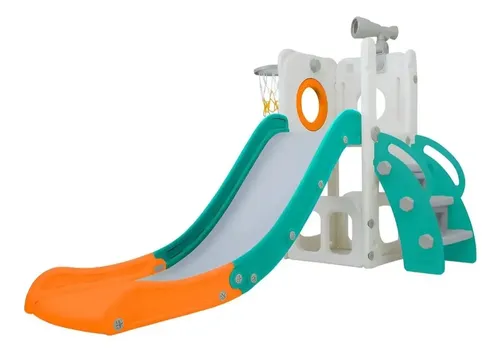 Playground Infantil Freso Baby 4 em 1 Escorregador Cesta Luneta