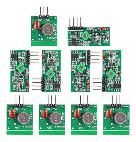 Kit De Módulo Transmisor Y Receptor Inalámbrico Rf De 433 Mh