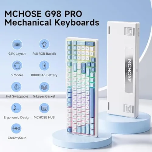 Teclado Inalámbrico Para Juegos G98 Pro, Teclado Mecánico