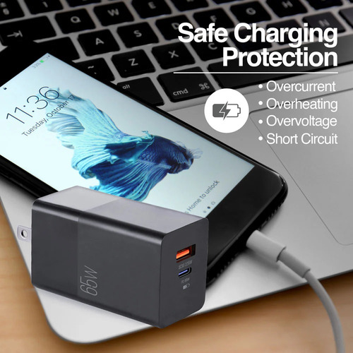 Cargador De Pared Volta P6 Ultra Rápido 65w Usb-c + Usb -a