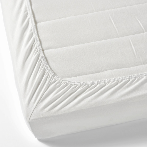 Sabana Ajustable Blanca Lisa Hotel Twin (1 X 2 Mts Colchon)