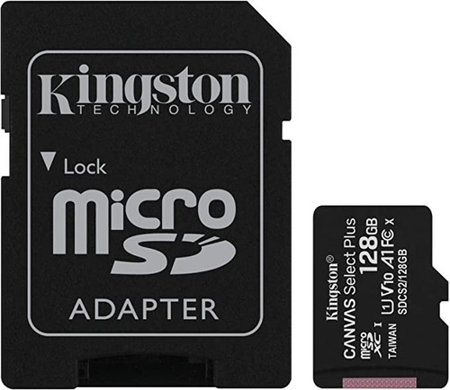 Memoria Kingston Micro Sd Canvas Select Plus 128gb Uhs-i Cla