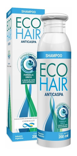 Shampoo Ecohair Anticaspa en botella de 200mL por 1 unidad