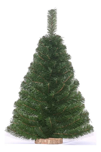 Árbol De Navidad Con Base De Tronco 0.60 Mt