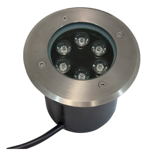 Empotrado Exterior Led 6w Jardín Ip65 Luz Cálida (3000 K) Color Negro Lumimexico 19393-4