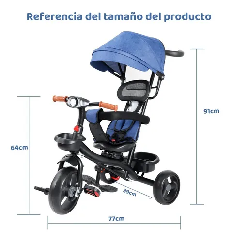 Triciclo reclinable para bebe hot sale