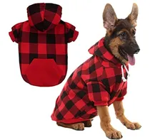 Comprar Sudadera Con Capucha Para Perros A Cuadros Ropa Para Mascota