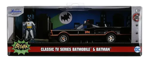 Batmóvel Batman Classic TV Serie 1966 Jada Escala 1:32 Preto