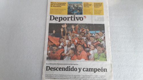 Clarin Deportivo. Patronato Campeón Copa Argentina 2022