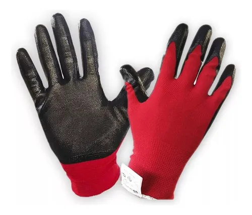 X12 Guantes Trabajo Antideslizantes Nitrilo Max Sensibilidad