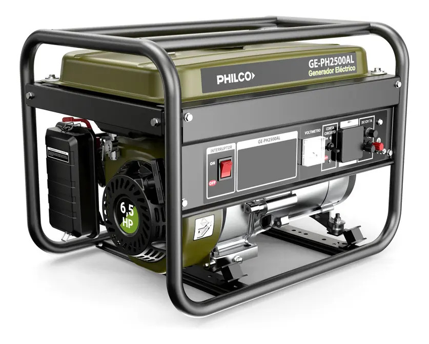 Generador Eléctrico Philco 2500w 6.5hp 196cc Tanque 15l
