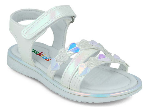 Sandalia Huarache Zapakids Niña Sintético Blanco (13.0 - 17.