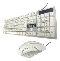Comprar Kit Teclado Y Mouse Gamer Retroiluminado Profesional Español Teclado Blanco