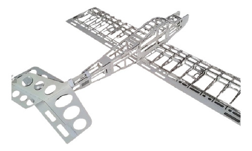 Kit Avião Aeromodelo Trainner Tiger Asa Baixa 1450mm Gicólor