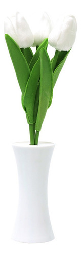 Luz Nocturna Decorativa De Tulipán De Flores Artificiales