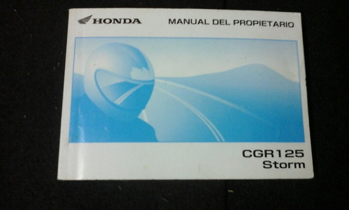 Manual Usuario Honda Cgr 125 Storm