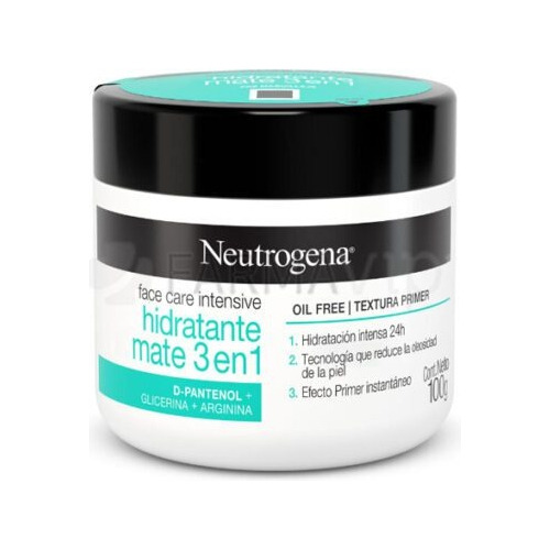 Neutrogena Crema Hidratante Mate 3en1 X 100 Ml