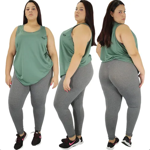 Regata feminina para academia plus size 2025