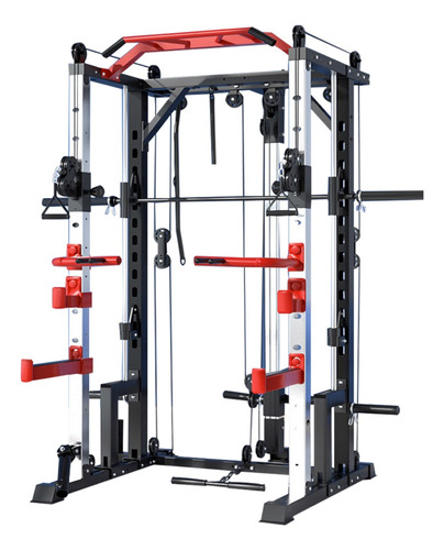 Squat Rack Barra Poleas Torre Jaula  Gym Multifuncional