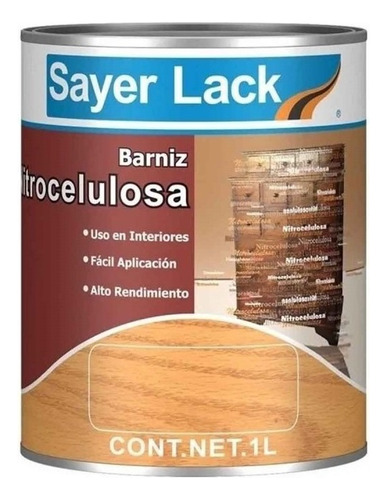 Barniz Entintado Early American 1 Litro Sayer Lt-0112.30 Acabado Brillante