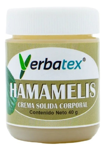  Pomada De Hamamelis, Crema Sólida Corporal, Frasco De 40g