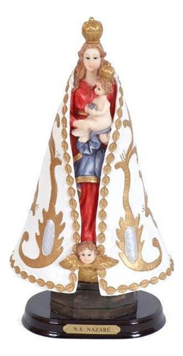 Escultura Nossa Senhora De Nazaré 15cm Resina+madeira