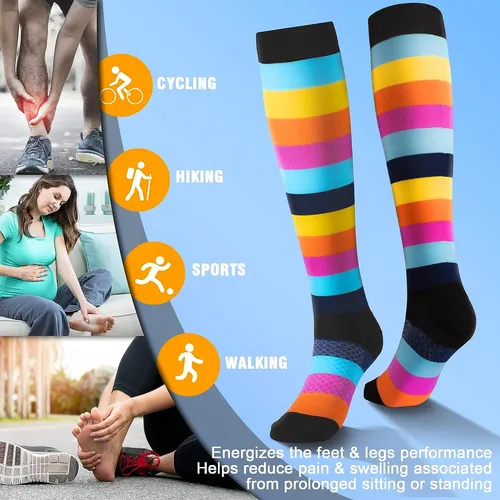 Calcetines De Compresión De Circulación De 20-37 Mmhg