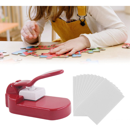 Máquina Manual Para Hacer Rompecabezas Diy Maker Photo Red