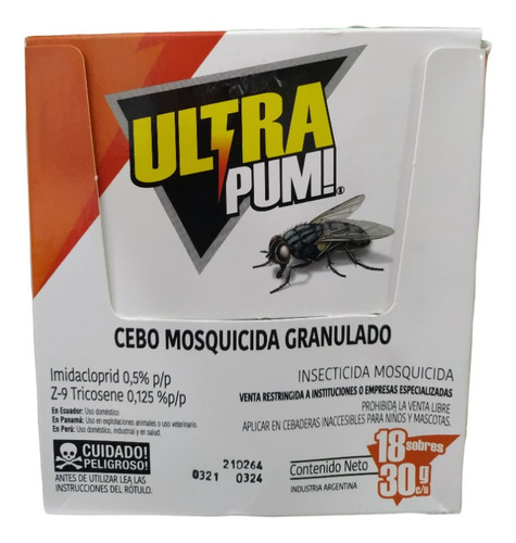 Mata Moscas Ultra Pumm X 30 Gr ( 10 Sobres) 