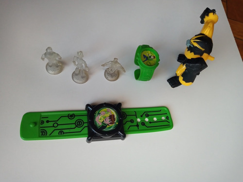 Lote Ben 10 Reloj X 2 Y Muñeco Shocksquatch