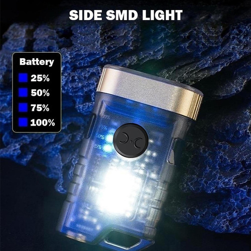 Mini Linterna Llavero Con Clip En Luz Antorcha De Mano 9