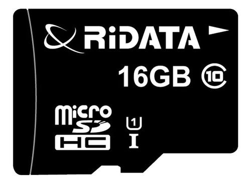 Memoria Micro Sd 16gb Clase 10 Hd Con Adaptador Ridata