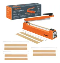 Comprar Maquina Selladora 30cm Bolsas Celofán Térmica + 5 Repuestos. Naranja
