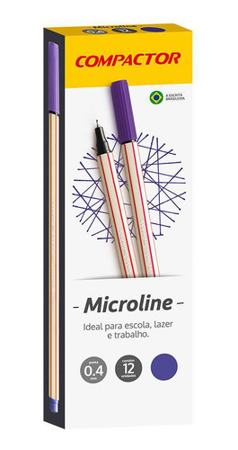 Microline 0.4 Mm Violeta 12 Unidades Compactor