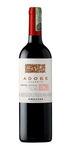 Vino Adobe Reserva Cabernet 750 Cc - mL a $84