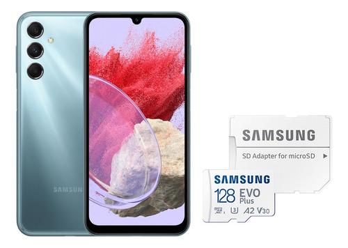 Smartphone Samsung Galaxy M34 5g, 128gb, 6gb, Tela 6.5 Cor Azul