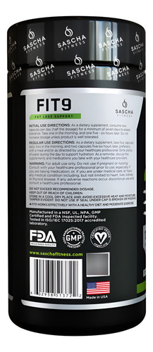 Sascha Fitness Suplemento Vitaminico Fit 9 120 Capsulas