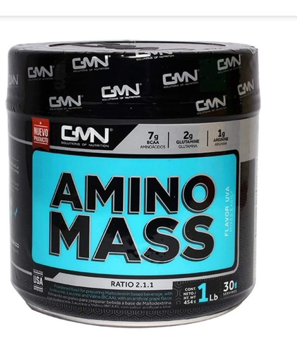 Amino Mass 454gr Bcaa Glutamina A - Unidad a $84900