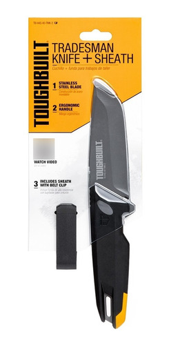 Cuchillo Profesional Con Funda Tb-h4s-40-tmk-2, Toughbuilt