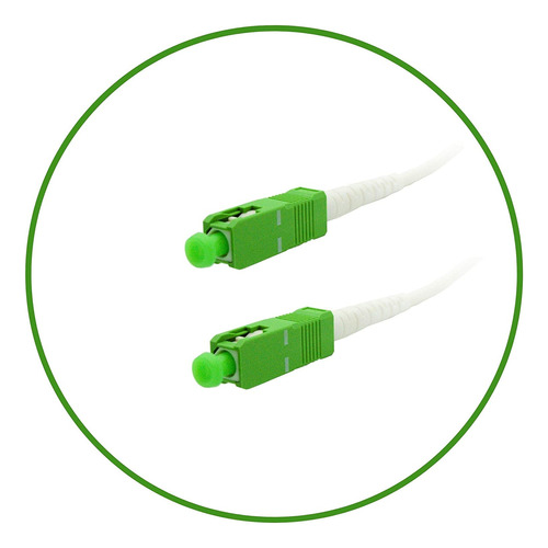 Fibershack - Cable De Internet De Fibra Óptica Sc/apc Blanca